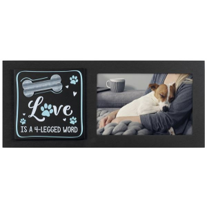 MALDEN "Love Is A 4-Legged Word" 4"x6" Frame Silkscreen on Wood