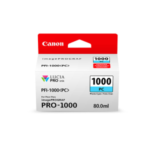 CANON PFI1000PC Photo Cyan Ink Tank for PRO1000 Printer
