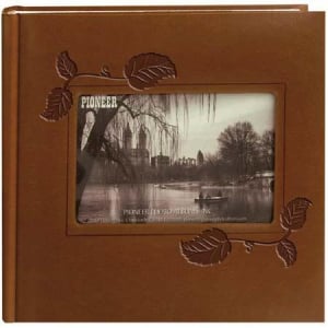 PIONEER DA200EIBN Embossed Leatherette 4"x6" Brown Ivy