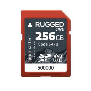 ProMaster SDHC 256gb memory card Rugged CINE U3II v90