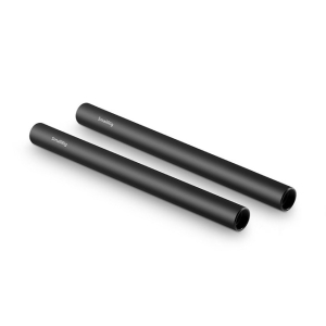 SMALLRIG 15mm Black AL Alloy Rod (M12-20cm) 8" (2 pcs) SR_1051