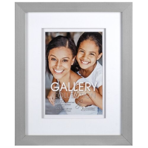 MALDEN Home Space Matted Wood 5"x7" Wall Frame (Gray)