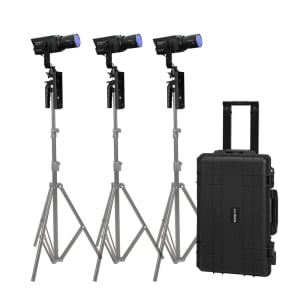 Nanlite Forza 60C RGBLAC LED Spotlight 3-Light Kit w/ Case