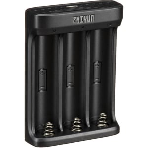 ZHIYUN-TECH 18650 Battery Charger 3-Position - Black