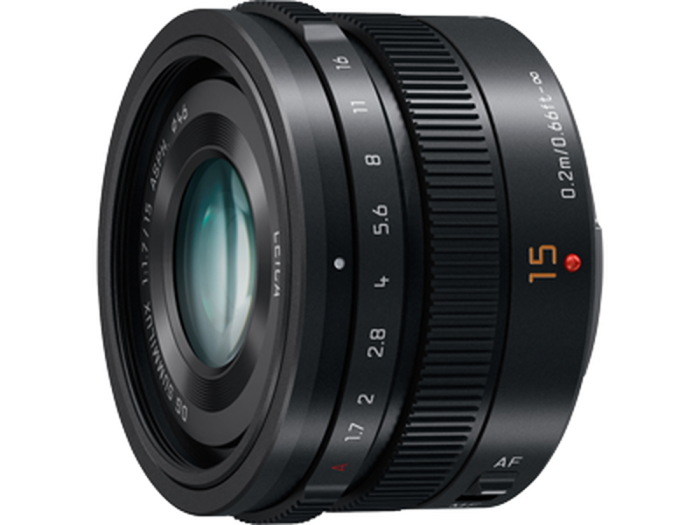 PANASONIC 15mm f1.7 Black Summilux Lens by Leica micro 4/3