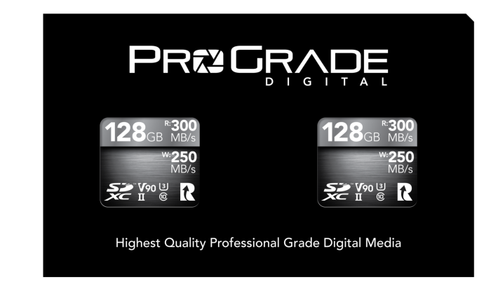 PROGRADE Digital SDXC UHS-II V90 128GB Memory Card - 2 Pack