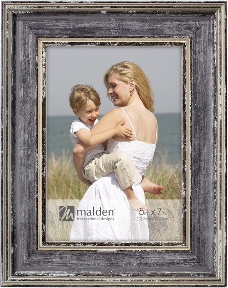 MALDEN Gray Watercolors 5"x7" Frame