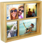 MALDEN Fashion Woods 4-Opening Wood Collage Frame (2 4"x6" + 2 4"x4")