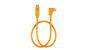 TETHERTOOLS TETHERPRO Right Angle USB-C to USB-C Pigtail, 20", Orange