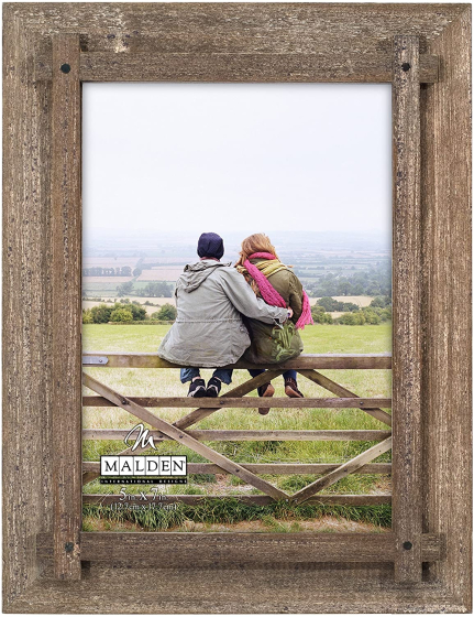 MALDEN Rustic Woods Criss Cross 5"X7" Frame