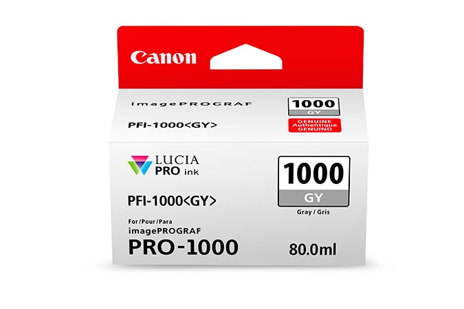 CANON PFI1000GY Grey Ink Tank for PRO1000 Printer