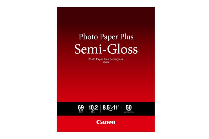 CANON Photo Paper Plus Semi gloss 8.5"x11" 50 Sheets