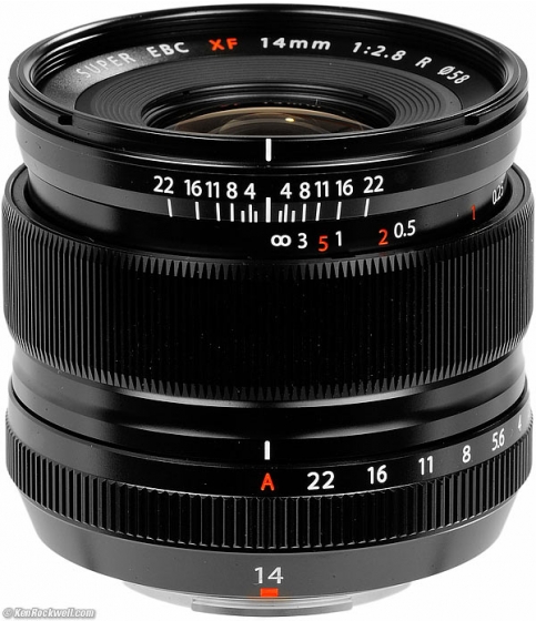 Fuji 14mm f2.8 X mount Lens for X series