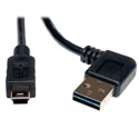 Tripp Lite UR030-006-RA USB 2.0 RA A Male to 5-Pin Mini B Male - 6 ft
