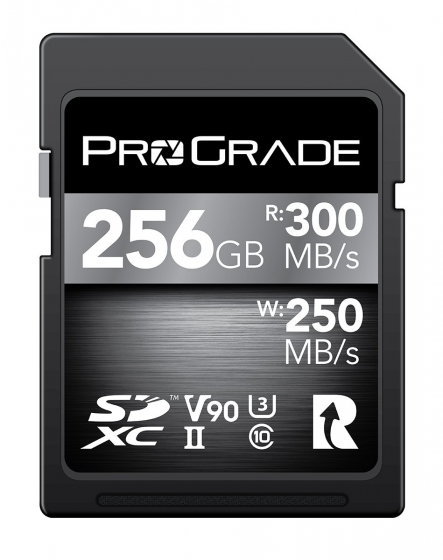 PROGRADE Digital SDXC UHS-II V90 256GB Memory Card (250MB/Sec Write)