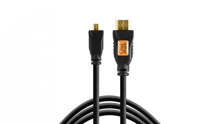TETHERTOOLS TetherPro HDMI A to HDMI micro D 3' black cable