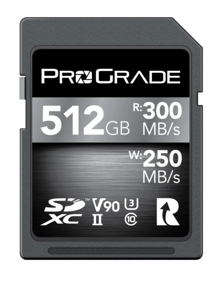 ProGrade SDXC UHS-II V90 Cobalt Memory Card - 512GB