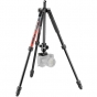 MANFROTTO Element MII 4-Section BH Aluminum Tripod Red