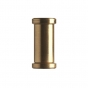 PROMASTER Professional Short Spigot 1/4-20f to 3/8f Brass