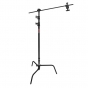 ProMaster Professional C-Stand w/Turtle base & extension arm/ Blck