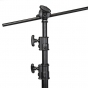 ProMaster Professional C-Stand w/Turtle base & extension arm/ Blck
