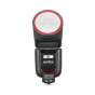 Godox V1Pro Round Head Camera Flash for Sony (Red Ring)