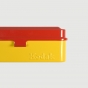 RETO Kodak Film Case - 120/135 Steel Film Case,Red Lid,Yellow Body