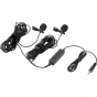 SARAMONIC Lavalier Microphone with 2 Microphone Capsules & Mic Clips