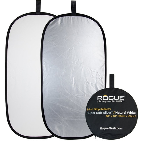 ROGUE Reflector 20" x 40" 2 in 1 - Silver & White