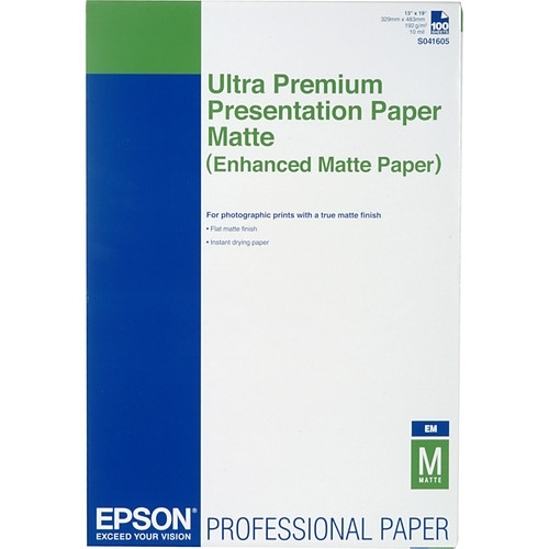 EPSON Matte Ultra Premium   5* Presentation 13"x19" 100 Shts