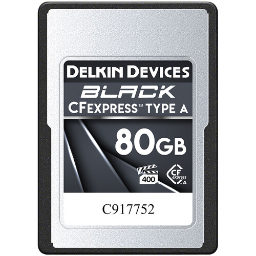 DELKIN CFexpress Type A Black Memory Card - 80GB