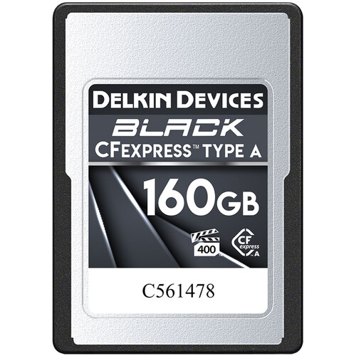 DELKIN BLACK VPG400 CFexpress Type A Memory Card (160GB)