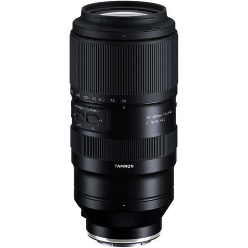 TAMRON 50-400mm F/4.5-6.3 Di III VC VXD Lens for Sony FE Mount