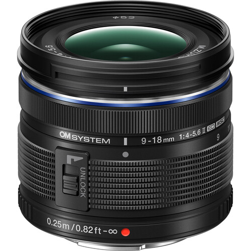 OM SYSTEM 9-18mm f/4.0-5.6 II Mirrorless Lens