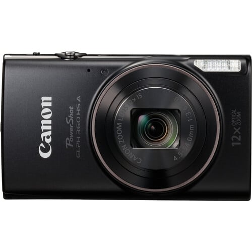 Canon ELPH 360 HSA Point & Shoot (Black)