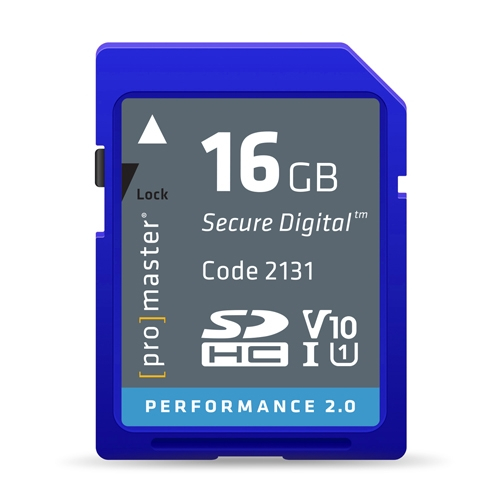 ProMaster SDHC 16gb Memory Card Performance 2.0 Series UHS-1  V10