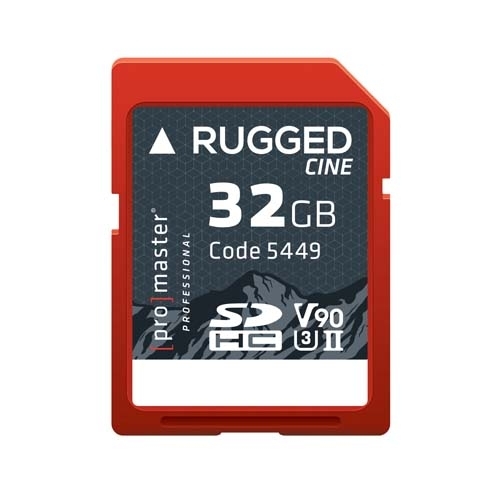 ProMaster SDHC 32gb memory card Rugged CINE U3II v90