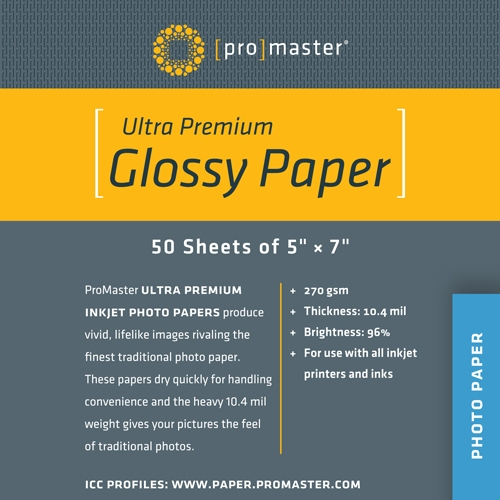 PhotoImage Ultra Premium Glossy 5"x7" 50 Sheets