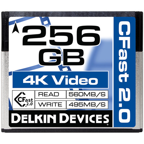 DELKIN CFast 2.0 Cinema Memory Card - 256GB