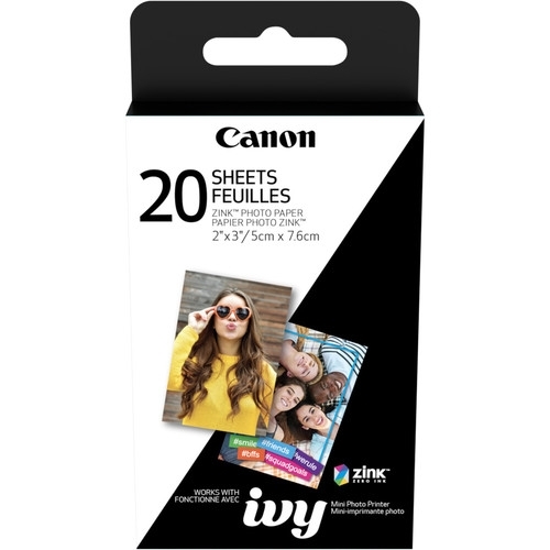 CANON 2"x3" ZINK Photo Paper Pack 20 Sheets