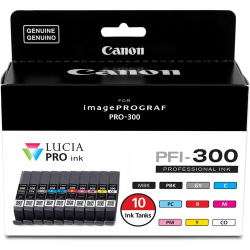 CANON PFI-300 10 Ink Pack for ImagePROGRAF PRO-300