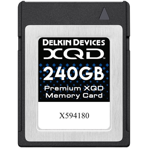DELKIN 240GB XQD Memory Card 440MB/s Read, 400MB/s Write