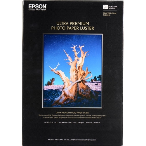 EPSON Ultra Premium Luster Paper 13"x19" 50 sheets
