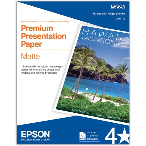 EPSON Premium Presentation Paper 11"x14" 50 sheets     4*