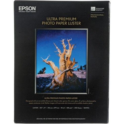 EPSON Ultra Premium Luster Paper 8.5"x11" 250 sheets