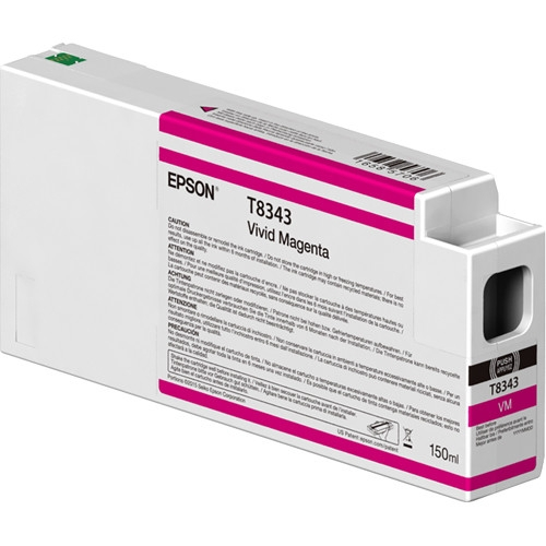 EPSON Vivid Magenta           150ml T834300 Ink Cartridge