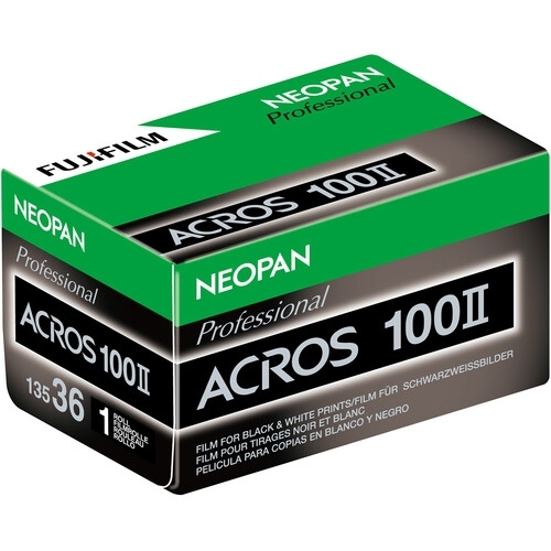 FUJI Neopan Acros II 100 35mm 36 Exposure B&W Film