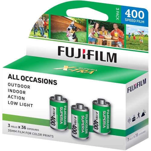 FUJI Superia Boxed Color Print Film 400-36 - 3 Pack (108 Exposures)