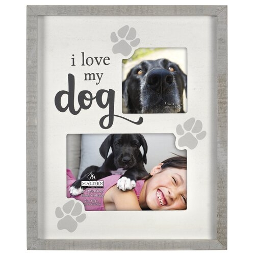 MALDEN "I Love My Dog" 2-Opening Collage Frame