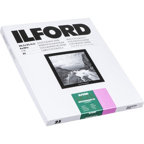 ILFORD Multigrade Fiber Classic Glossy 1K 8"x10" 25 sheets